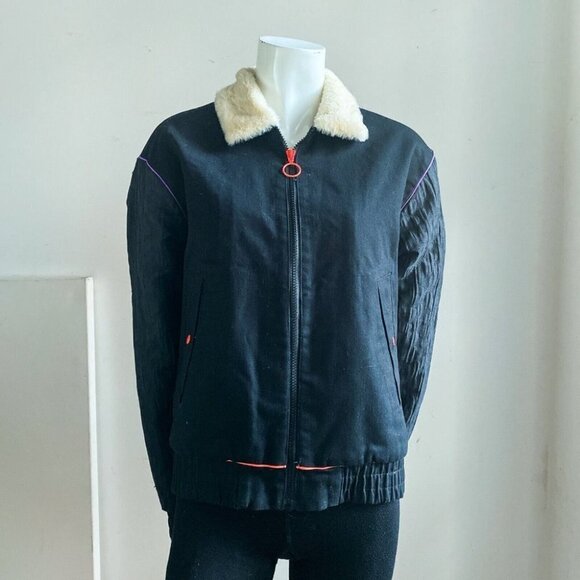 Puma X Sophia Webster Faux Fur Lined Bomber Jacket  S - Picture 2 of 11